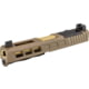 Zaffiri Precision ZPS3 Ported Glock 19 Gen 3 Complete Pistol Slide, PVD, Flat Dark Earth/Gold, G19G3-ZPS3-RMR-FDE-TP-GLD