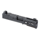 Zaffiri Precision ZPS3 Ported Glock 43X Complete Pistol Slide, Nitride, Black/Black, G43-ZPS3-RMSc-BLK-TP-BN