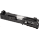 Zaffiri Precision ZPS3 Ported Glock 43X Complete Pistol Slide, Polished, Black/Stainless, G43-ZPS3-RMSc-BLK-TP-SS
