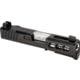 Zaffiri Precision ZPS3 Ported Glock 43X Complete Pistol Slide, Polished, Black/Stainless, G43-ZPS3-RMSc-BLK-TP-SS
