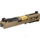Zaffiri Precision ZPS3 Ported Glock 43X Complete Pistol Slide, PVD, Flat Dark Earth/Gold, G43-ZPS3-RMSc-FDE-TP-GLD