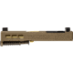 Zaffiri Precision ZPS3 Ported Glock 43X Complete Pistol Slide, PVD, Flat Dark Earth/Gold, G43-ZPS3-RMSc-FDE-TP-GLD