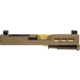 Zaffiri Precision ZPS3 Ported Glock 43X Complete Pistol Slide, PVD, Flat Dark Earth/Gold, G43-ZPS3-RMSc-FDE-TP-GLD