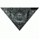Zan Headgear 3-in-1 Headband System Velcro Bandana, Pirate Crest BV013