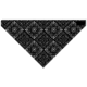 Zan Headgear 3-in-1 Headband System Velcro Bandanna Black Paisley BV001