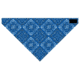 Zan Headgear 3-in-1 Headband System Velcro Bandanna Navy Paisley BV002