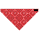 Zan Headgear 3-in-1 Headband System Velcro Bandanna Red Paisley BV003