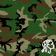 Zan Headgear Bandanna, Cotton, Woodland Camo B008
