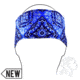 Zan Headgear Headband, Cotton, Navy Paisley HBV111