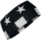 Zan Headgear SportFlex Headband, Black/White Flag, HBL091