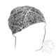 Zan Headgear Headwrap, Cotton, White Paisley HBW102