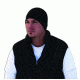 Zan Headgear Helmet Liner Black Microfleece &amp; Neoprene WHLF114N