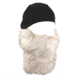 Zan Headgear Helmet Liner, Detachable White Beard, Black WHLB114