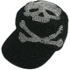Zan Headgear Highway Honey Series Black Skull Studs Cap CPHH03