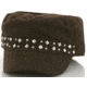 Zan Headgear Highway Honey Series Brown Studded Cap CPHH02