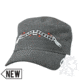 Zan Headgear Military Cap, Highway Honey, Banner, Grey CPHH11