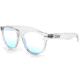 Zan Headgear Minty Sunglasses, Crystal Clear Frame, Clear Blue Light Lens, EZMT03B
