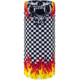 Zan Headgear Polyester Motley Tube, Checkered Flames, Polyester, T450