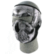 Zan Headgear Neoprene Face Mask Black &amp; White Skull Face WNFM002