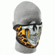 Zan Headgear Neoprene Half Mask, Burning Skull, WNFM061H