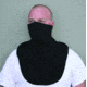 Zan Headgear Neoprene Half Face Mask Fleece Neck Shield Black WNFM114HF