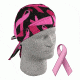Zan Headgear Pink Ribbon Black Flydanna ZBC02