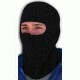 Zan Headgear Balaclava Black Microfleece w/ Zipper WBF114Z