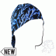 Zan Headgear Welders Cap, Cotton, Blue Lightning, Size 7.5 CPW226L