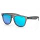 Zan Headgear Minty Sunglasses, Matte Gray Frame, Smoked Blue Mirror Lens, EZMT03