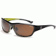 Zeal Optics Boundary Sunglasses, Black + Lime Green Gloss Frame and Polarized Copper Lens 10032