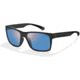 Zeal Optics Brewer Plant-Based Rectangular Polarized Sunglasses, Gloss Black/Horizon Blue, Medium, 11850