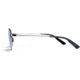 Zeal Optics Easterly Eco-Friendly Stainless Steel Aviator Polarized Sunglasses, Silver/Horizon Blue, Medium, 12014