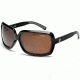Zeal Optics Felicity Womens Sunglasses, Black Gloss Frame and Polarized Copper Lens 10024
