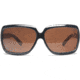 Zeal Optics Felicity Womens Sunglasses, Black Plaid Frame and Polarized Copper Lens 10027