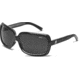 Zeal Optics Felicity Womens Sunglasses, Black Plaid Frame and Polarized Dark Grey Lens 10396