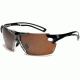 Zeal Optics Helix Sunglasses, Black Gloss Frame and Polarized Copper Lens 10053
