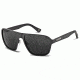 Zeal Optics Riviera Sunglasses, Matte Black Frame and Polarized Dark Grey Lens 10726