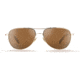 Zeal Optics Shipstern Eco-Friendly Stainless Steel Aviator Polarized Sunglasses, Gold/Copper, Medium, 12010