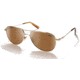 Zeal Optics Shipstern Eco-Friendly Stainless Steel Aviator Polarized Sunglasses, Gold/Copper, Medium, 12010