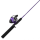 Zebco 202 ZeeBee Spincast Reel and Rod Combo, 5ft 6in Rod, Med-Light, Mod-Fast, SZ 30 Reel, RH Retrieve, 29-PC Eagle Claw Tackle Kit, Purple, 202ZB2EC562ML.FB4