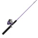 Zebco 202 ZeeBee Spincast Reel and Rod Combo, 5ft 6in Rod, Med-Light, Mod-Fast, SZ 30 Reel, RH Retrieve, 29-PC Eagle Claw Tackle Kit, Purple, 202ZB2EC562ML.FB4