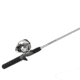 Zebco 202 ZeeBee Spincast Reel and Rod Combo, 5ft 6in Rod, Med-Light, Mod-Fast, SZ 30 Reel, RH Retrieve, 29-PC Eagle Claw Tackle Kit, Silver/Black, 202ZB1EC562ML.FB4