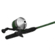 Zebco 33 Classic Spincast Reel and Rod Combo, 5ft 6in 2-PC Rod, Med-Light, Mod-Fast, SZ 30 Reel, 3.6-1 Ratio, Reversible Retrieve, Silver/Green, 33CL562ML.NS6