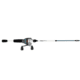 Zebco 33 Custom-Z Spincast Reel and Rod Combo, 6ft 6in 2-PC Telescopic Rod, Medium, Fast, SZ 30 Reel, 4.1-1 Ratio, 14-PC Strike King Tackle Kit, Silver/Blue, 33CZ1SK662M.FB4
