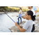Zebco 33 CustomZ Spincast Reel and Rod Combo, 6ft 2-PC Fiberglass Rod w/ EVA Handle, QuickSet Anti-Reverse Reel w/ Bite Alert, Blue, 33CZBL602MA.NS4