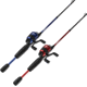 Zebco 33 Micro Custom Z Spincast Reel and Rod Combo, 5ft, 2-PC Fiberglass Rod, Ultra-Lt, Mod-Fast, SZ 10 Reel, 4.3-1 Ratio, 4lb Line, Red/Blue Assort, 33MCCZ502ULA.NS4