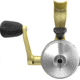 Zebco 33 Gold Micro Trigger Spincast Reel, SZ 10 Reel, Changeable Righ/Left Retrieve, Durable All-Metal Gears, Pre-Spooled w/ 4lb Zebco Cajun Line, Silver/Gold, 33MTNGOLD.BX6