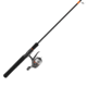 Zebco 33 Micro Adventure Trigger Spincast Reel and Rod Combo, 36in Telescopic Rod, Ultra-Light, Moderate, Solid Fiberglass Tip, Micro 33 Reel, Silver/Green, 33MTN3ULTEL.FB4