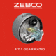 Zebco 33 Platinum Spincast Combo Rod, 5ft 6in, Medium, Moderate, 2 Pieces, Silver, 33NPL.BP4
