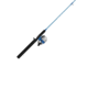 Zebco 33 Salt Fisher Spincast Reel and Rod Combo, 6ft 6in 2-PC Telescopic Rod, Medium-Heavy, SZ 30 Reel, 3.6-1 Ratio, 4-PC Strike King Tackle Kit, Blue, 33SWSK662MH.FB4